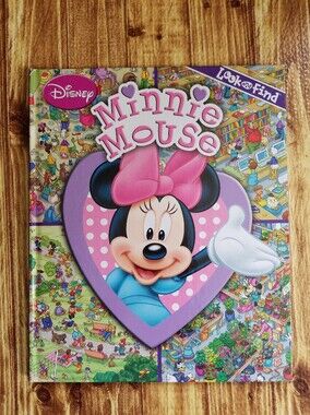 Look And Find Disney Minnie Mouse Activity Book Puzzle Large Hardcover
